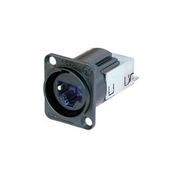 D-SIZE PANEL RECEPTACLE IDC TERMINATION BLACK CAT6 DATA CONNECTORS