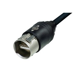 USB PATCH CABLE - 5M SHIELDED CONNECTION USB 2.0 COMPLIANT