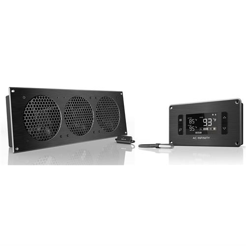 Airplate T9 Pro Cabinet cooler 3 x 120mm fans EXHAUST BLACK ATC LCD Controller + Powerpack