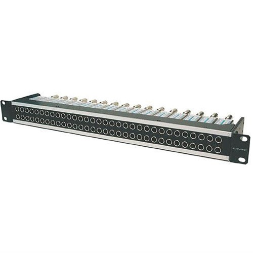 CA-24DV Video patch panel 1RU 24 x DVJB-W normal through