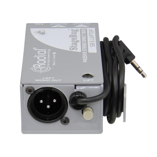 Radial SB-5 - Compact Stereo DI for computers with sidewinder attached cable