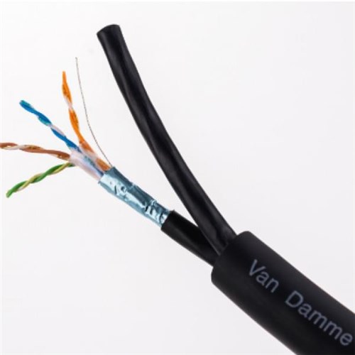 TourCat 2 x CAT6A solid F/UTP multicore 100m