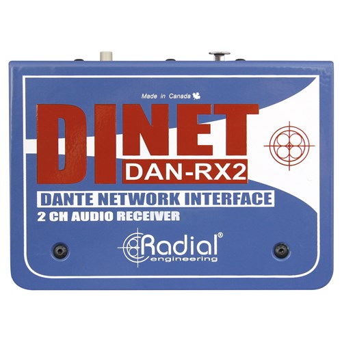 DiNET Dante receiver over Eth ercon Version with Neutrik connector