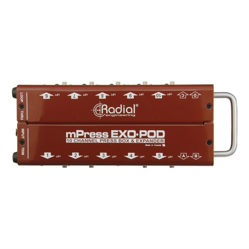 Press-box expander floorbox with 10 x XLR & 4 x 3.5mm outs