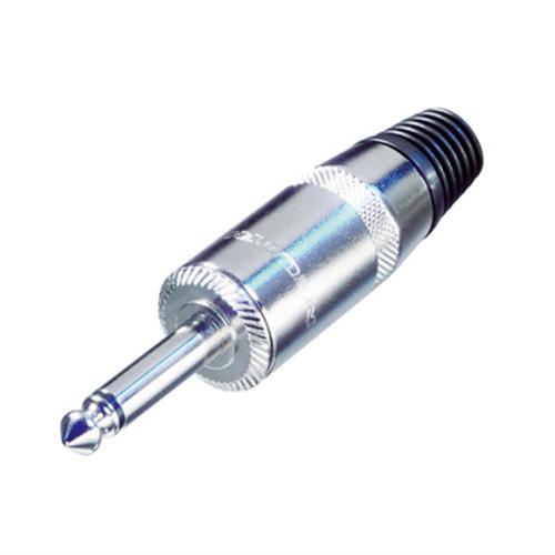MONO JACK PLUG, ALL METAL LARGE DIAMETER FOR SPEAKER CABLE
