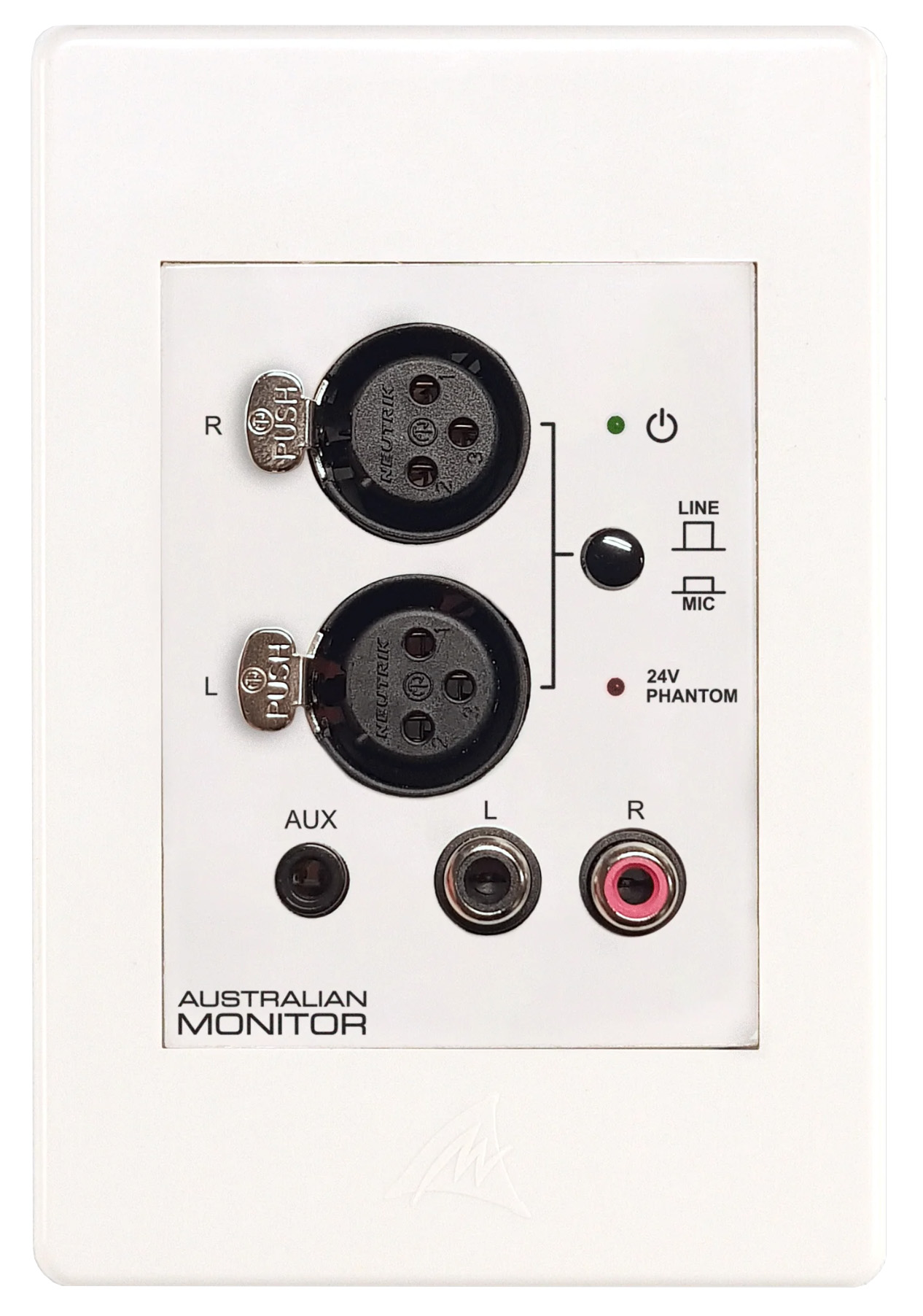 Mic/Line WPlate XLR,RCA,3.5 WH HPM - Amber Technology New Zealand