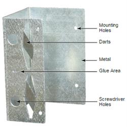 3.5"" Offset mount - Broadway 8 per Box F101 1002 00